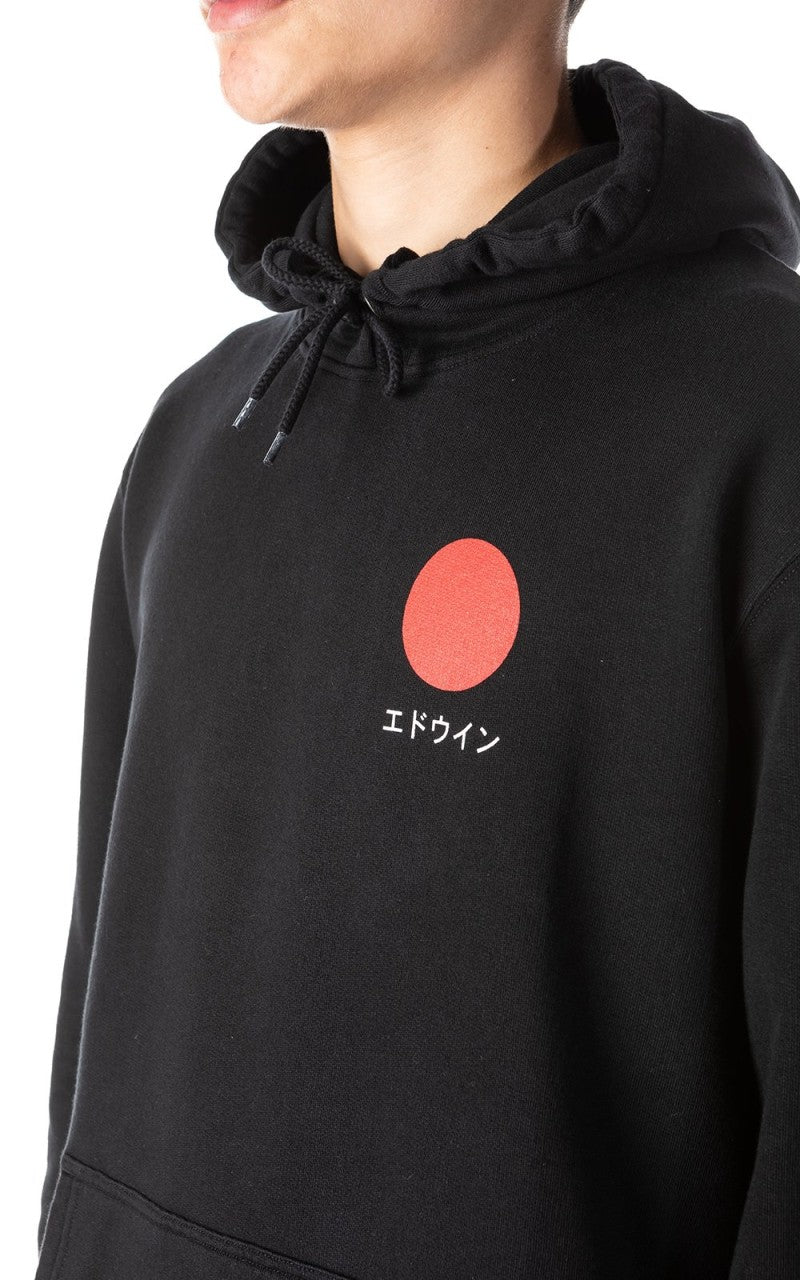 Edwin Japanese Sun Hoodie Sweat Heavy Black