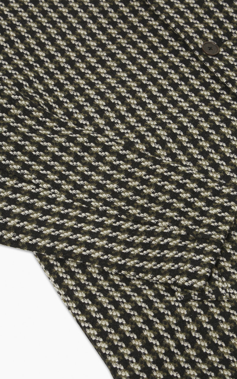 Universal Works Long Swing Overcoat Cortina Tweed Olive