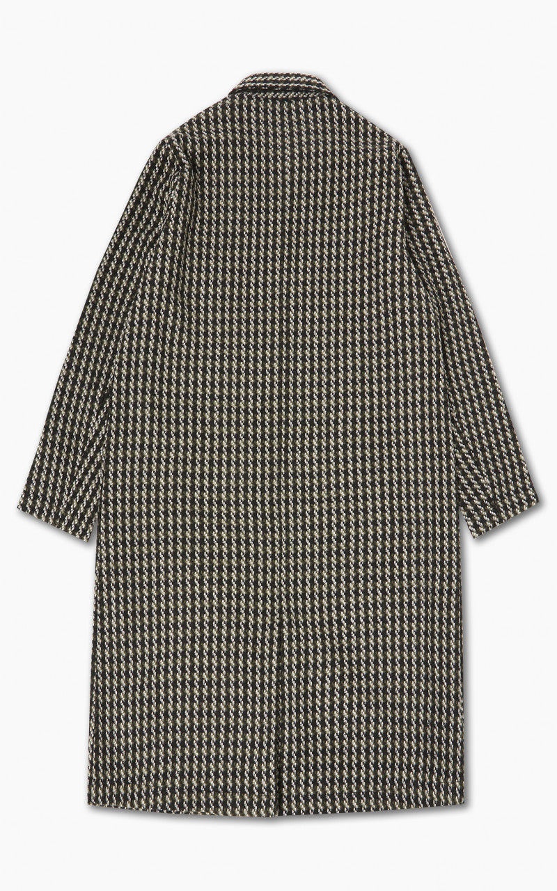 Universal Works Long Swing Overcoat Cortina Tweed Olive