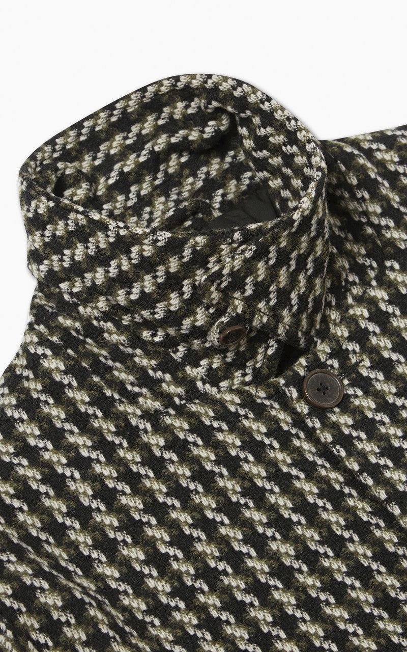 Universal Works Long Swing Overcoat Cortina Tweed Olive