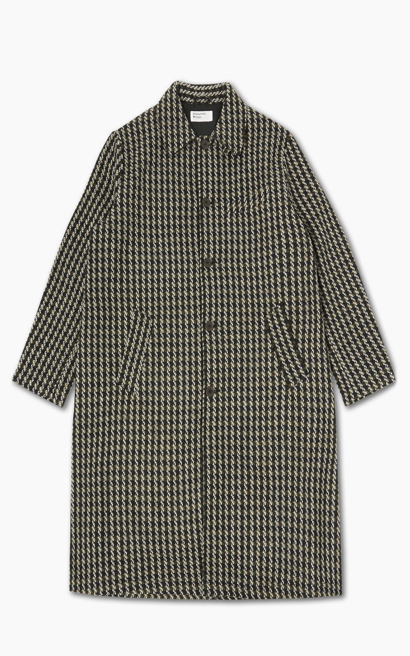 Universal Works Long Swing Overcoat Cortina Tweed Olive