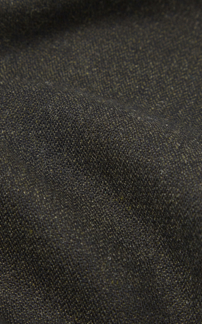 Universal Works Three Button Jacket Italian Tweed Olive