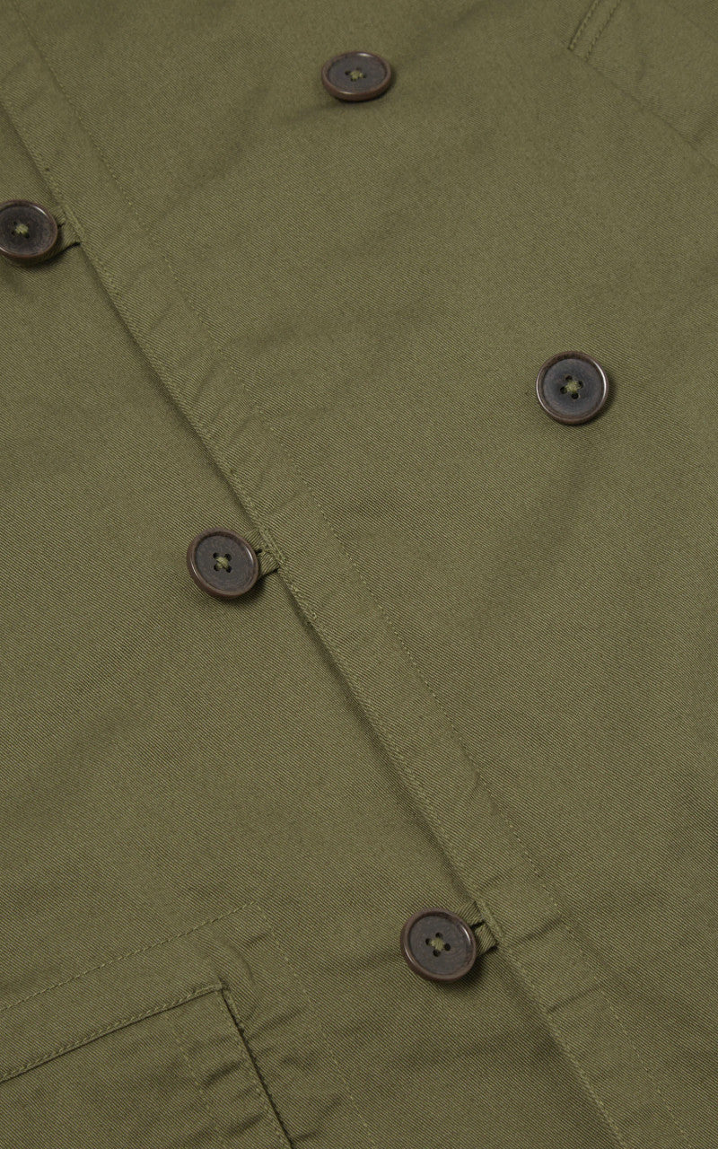 Universal Works Reversible Mackinaw Jacket Light Olive