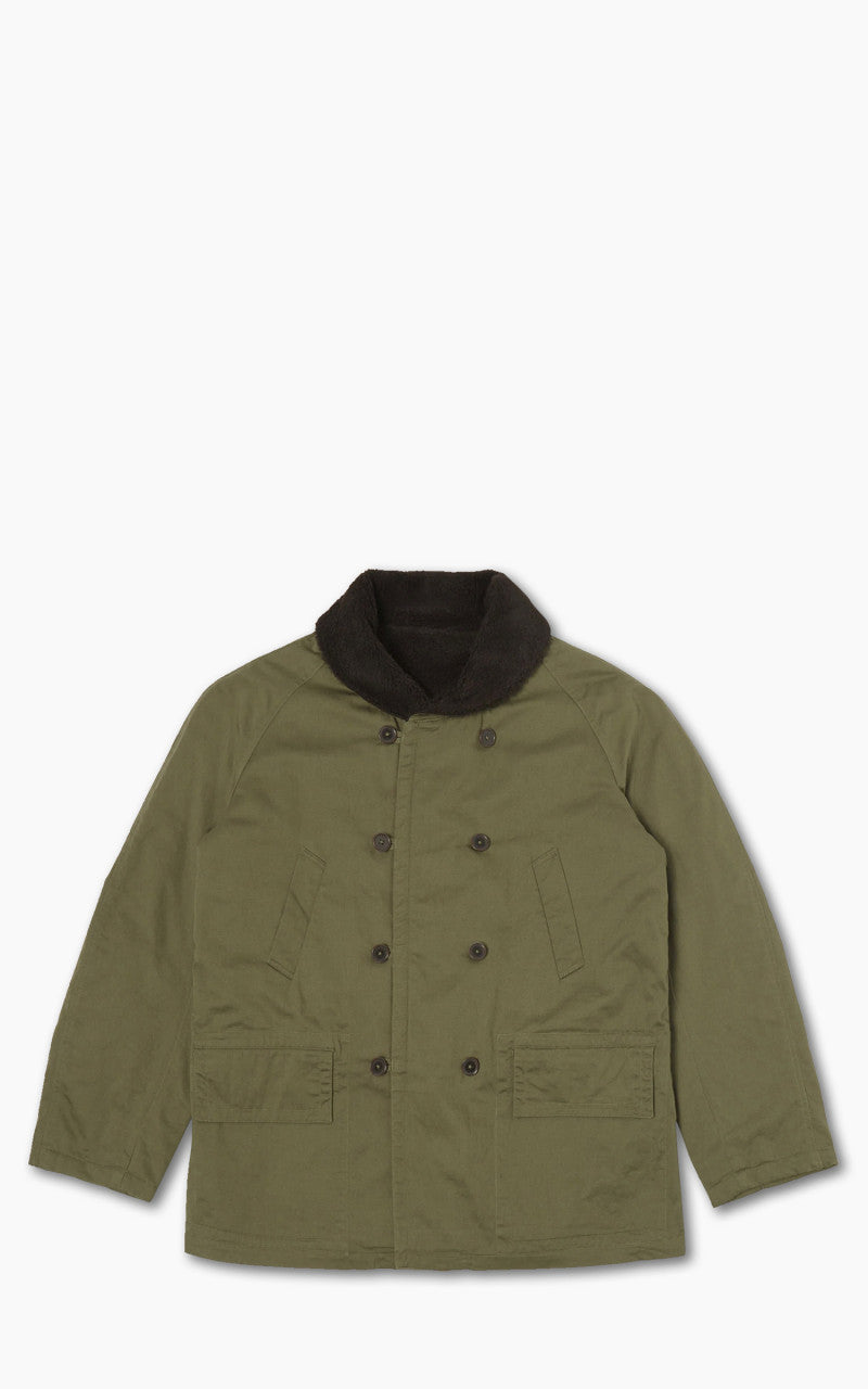 Universal Works Reversible Mackinaw Jacket Light Olive