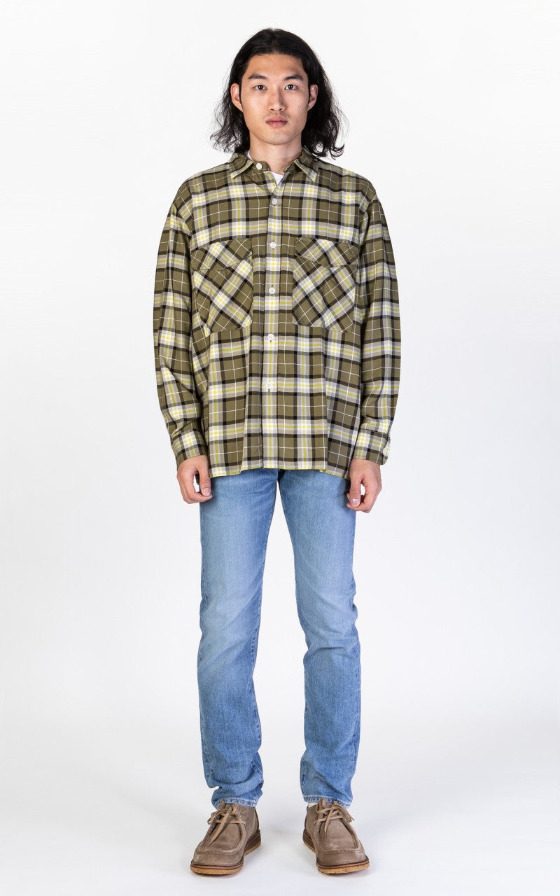 Edwin Big Shirt Viscose Twill Martini Olive