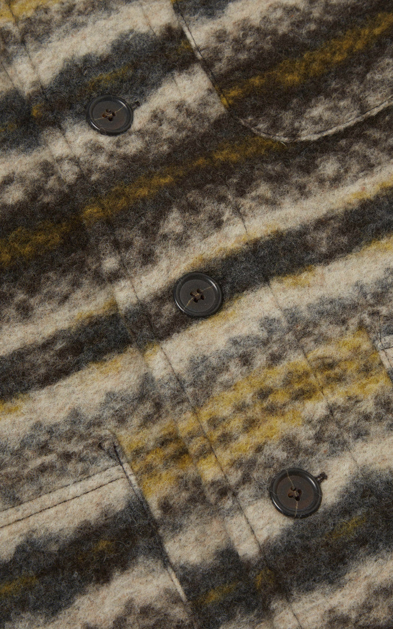 Universal Works New York Cardigan Wool Mix Fairisle