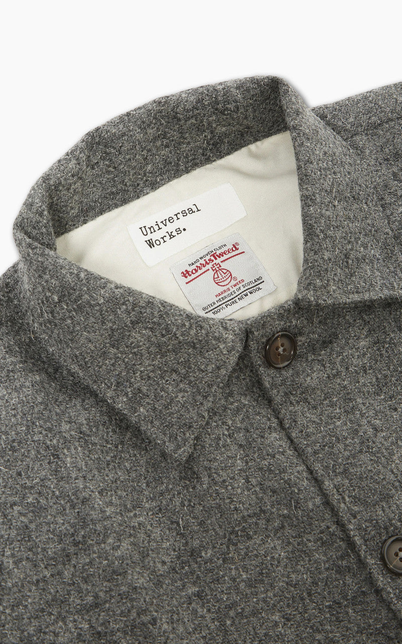 Universal Works Easy Over Jacket Harris Tweed Grey
