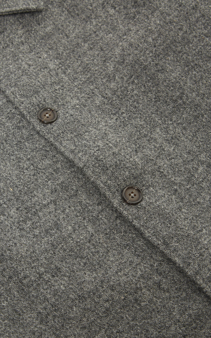 Universal Works Easy Over Jacket Harris Tweed Grey