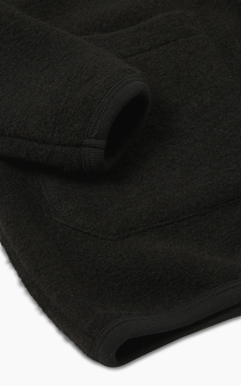 Universal Works Cardigan Wool Fleece Black