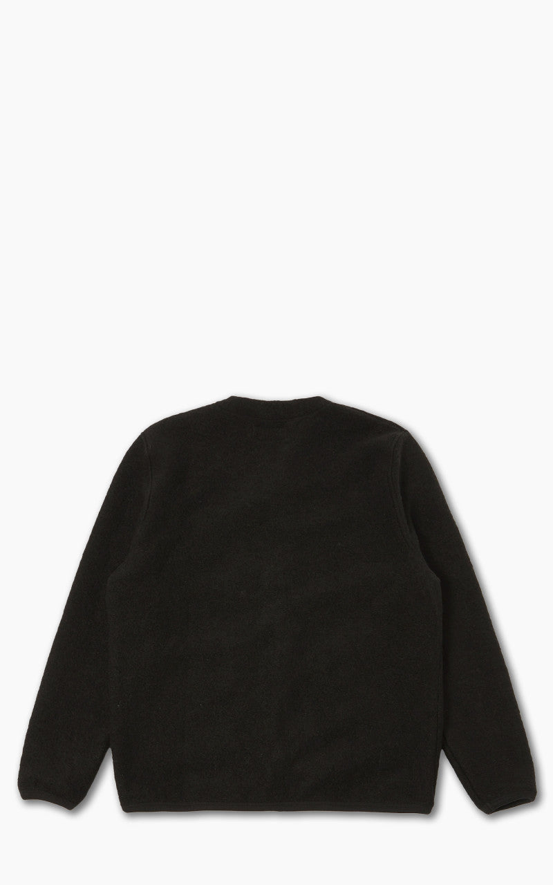 Universal Works Cardigan Wool Fleece Black