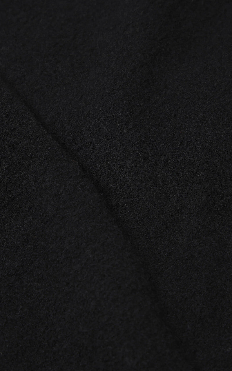 Universal Works Zip Waistcoat Wool Fleece Black