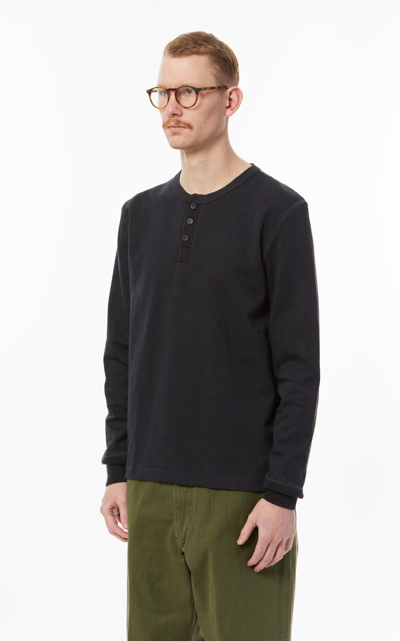 Merz b. Schwanen 2S04 Heavyweight Sweater Crew Charcoal
