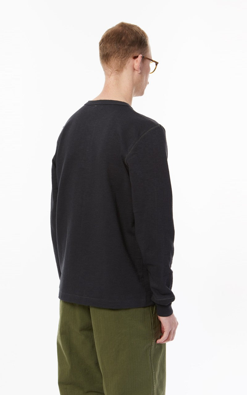 Merz b. Schwanen 2S04 Heavyweight Sweater Crew Charcoal