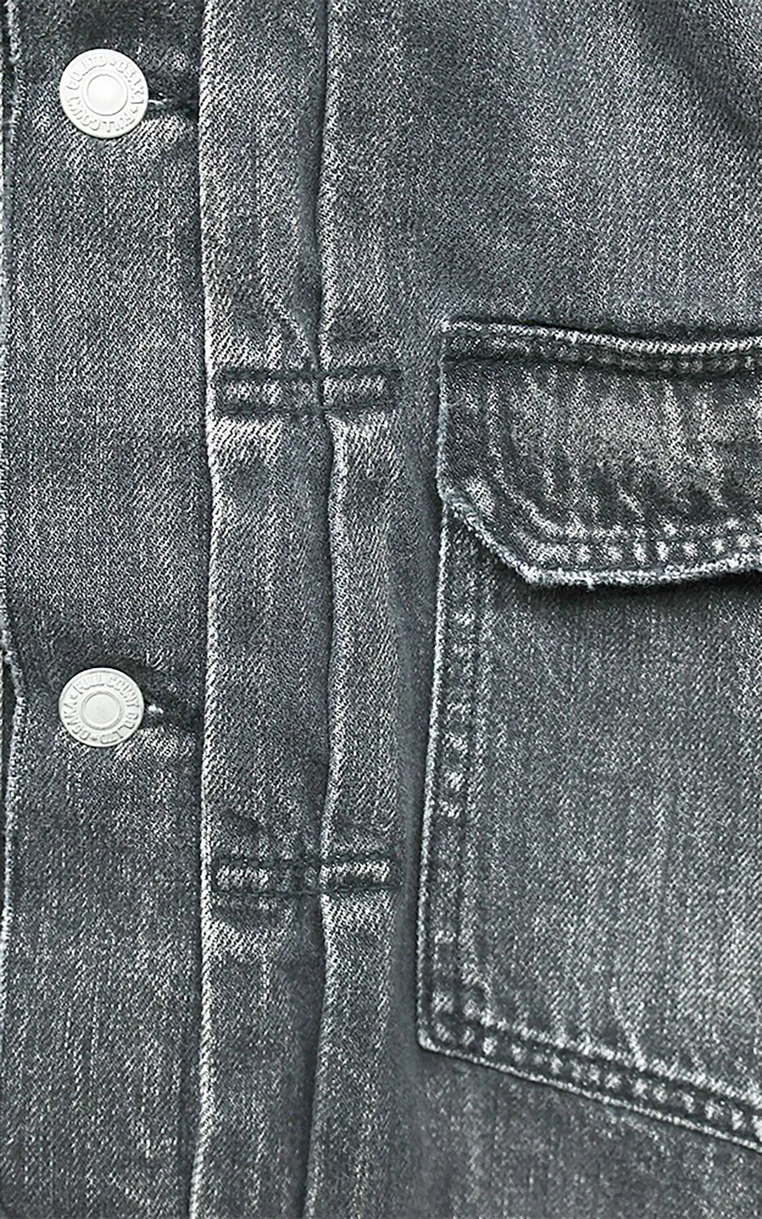 Fullcount 2102BKSSHW Type 2 Selvedge Super Smooth Denim Jacket Dartford Black