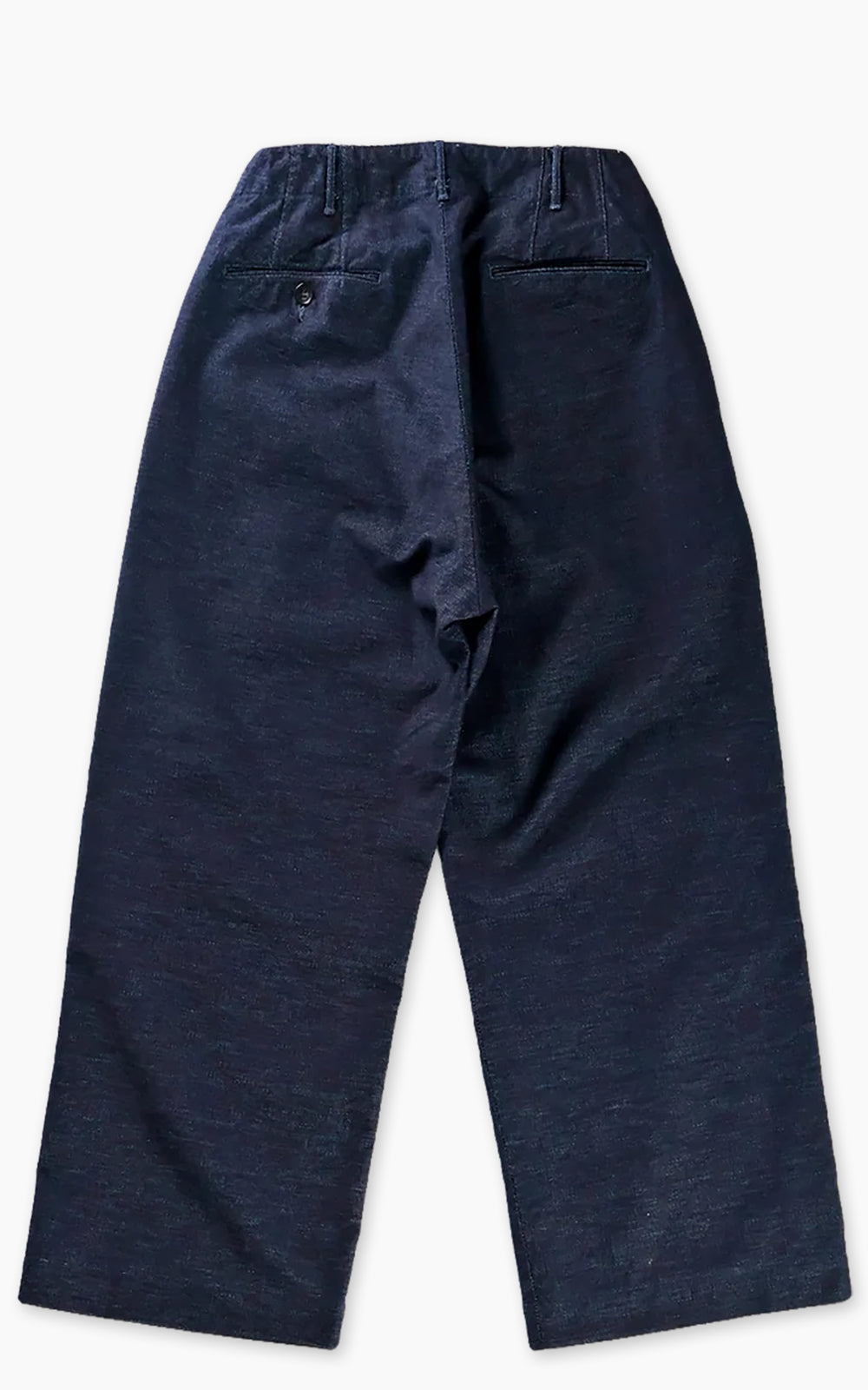 Fullcount 1146-1 Indigo Pique Wide Tuck Trouser Indigo Blue
