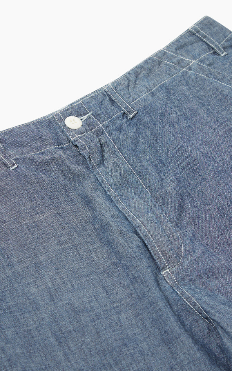 Universal Works MW Cargo Short Chambray Indigo