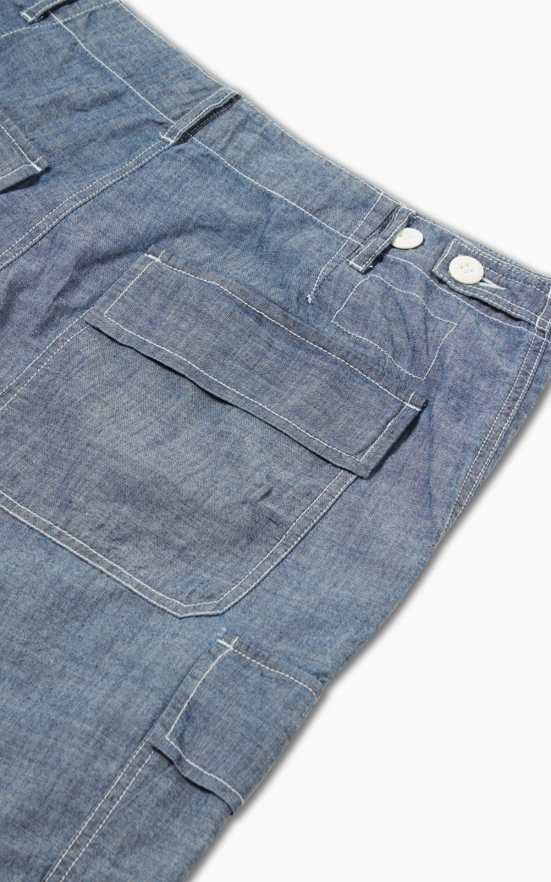 Universal Works MW Cargo Short Chambray Indigo