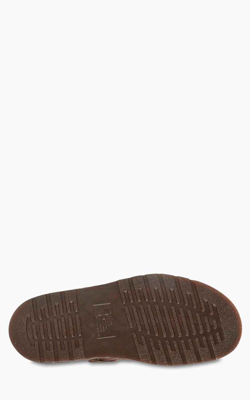 Dr. Martens Isham Buckle Mule Desert Oasis Suede Dark Brown