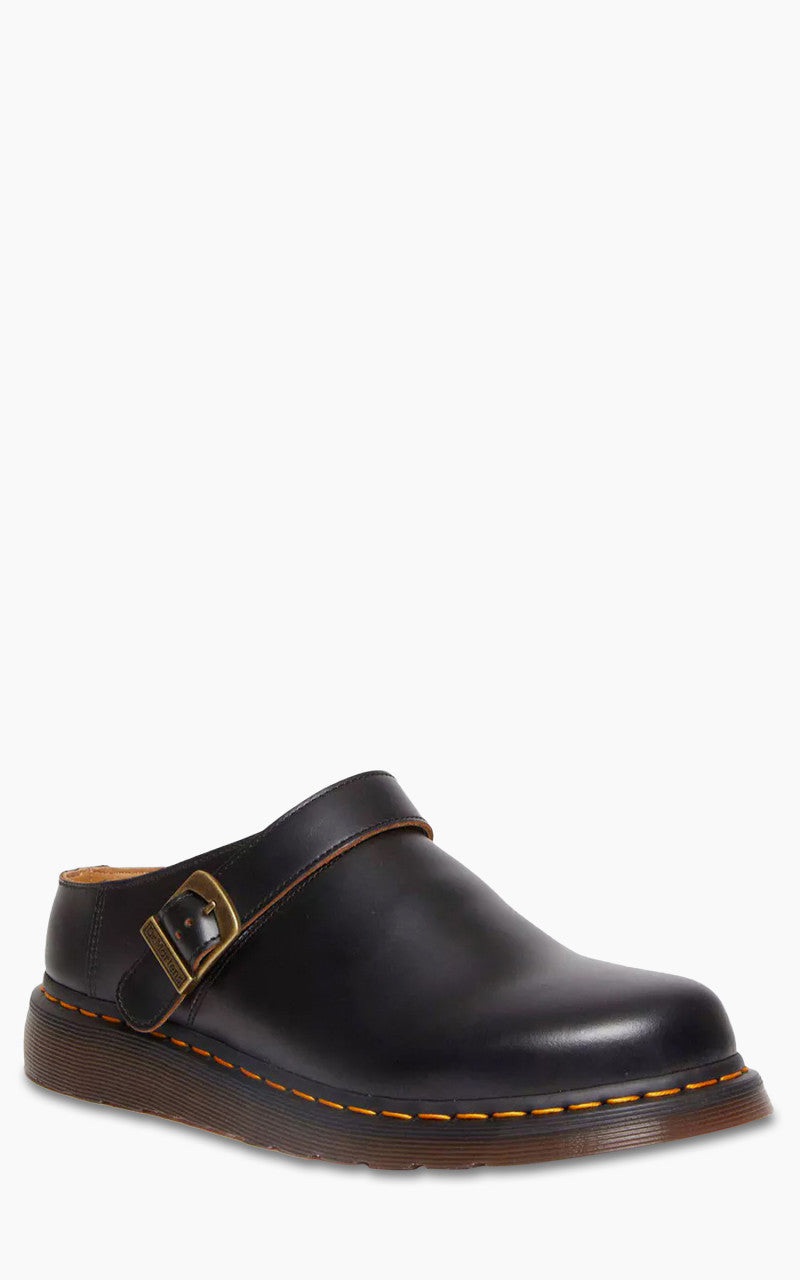 Dr. Martens Isham Buckle Mule Vintage Smooth Black