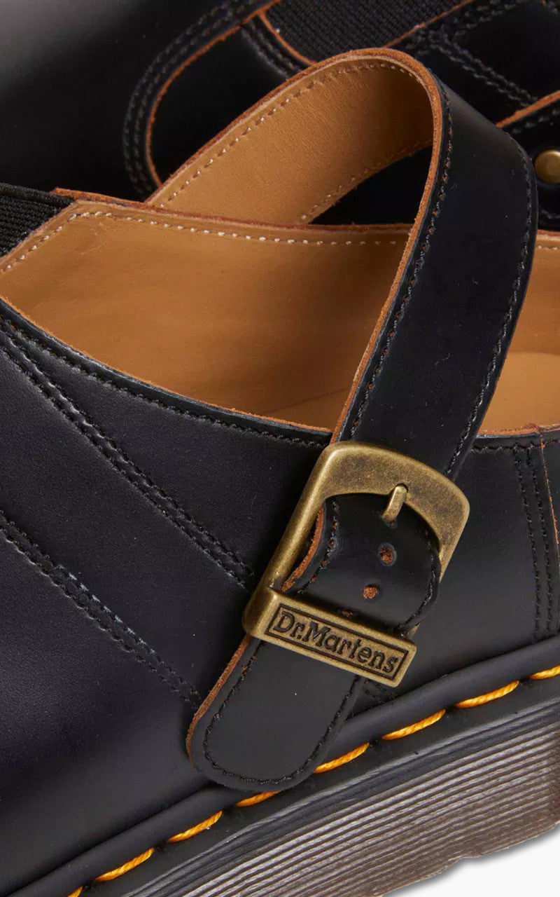 Dr. Martens Isham Buckle Mule Vintage Smooth Black
