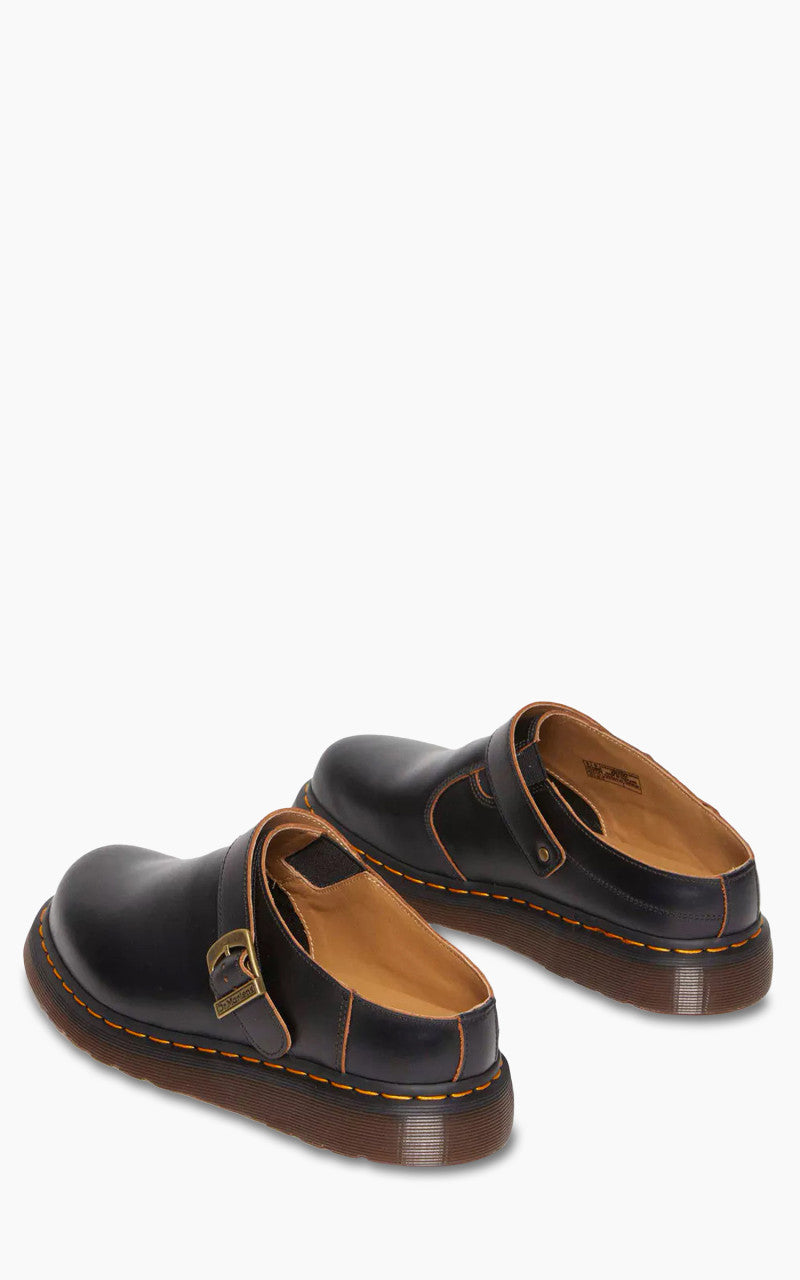 Dr. Martens Isham Buckle Mule Vintage Smooth Black