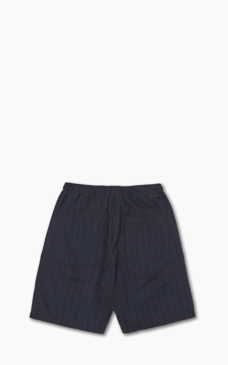Universal Works Lumber Short Herringbone Denim Indigo