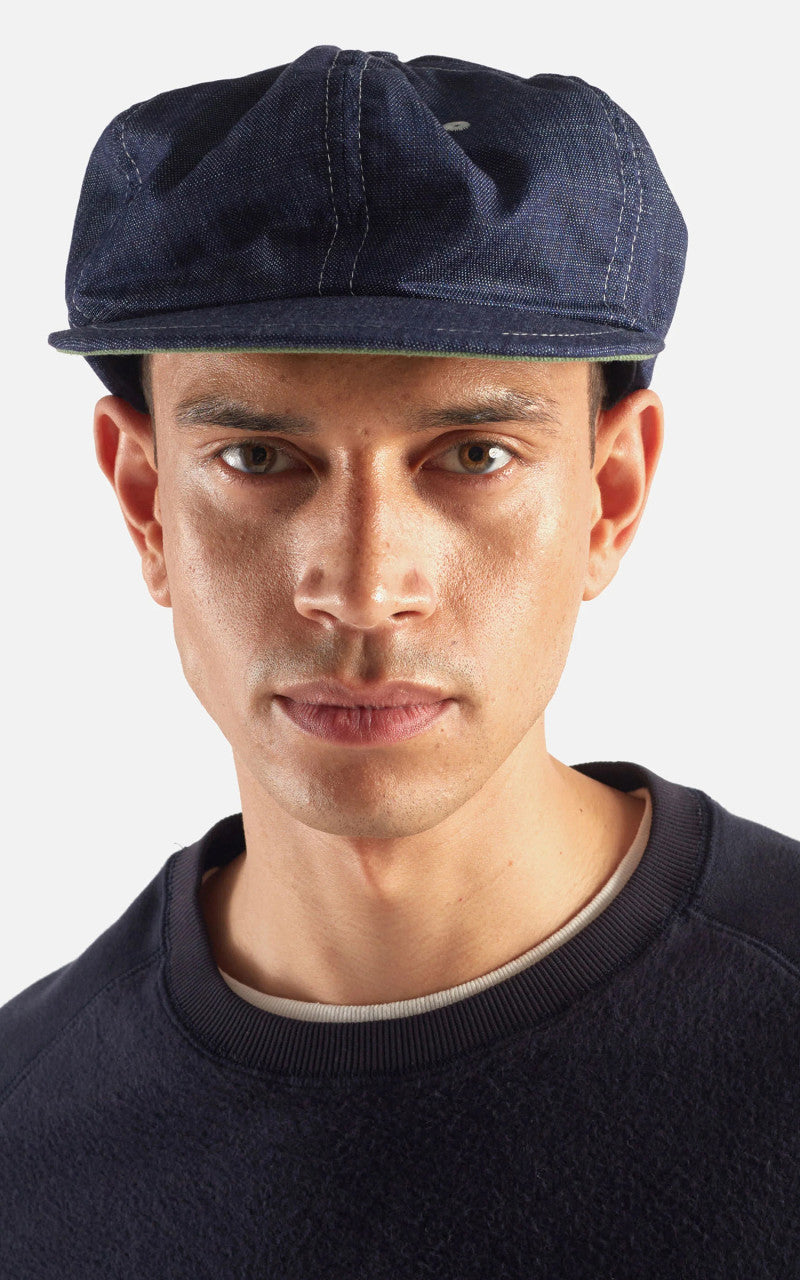 Universal Works Cricket Cap Atlantic Denim Indigo