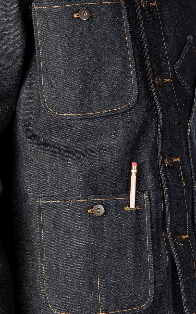 Tellason Coverall Jacket Selvedge Denim Indigo 16.5oz