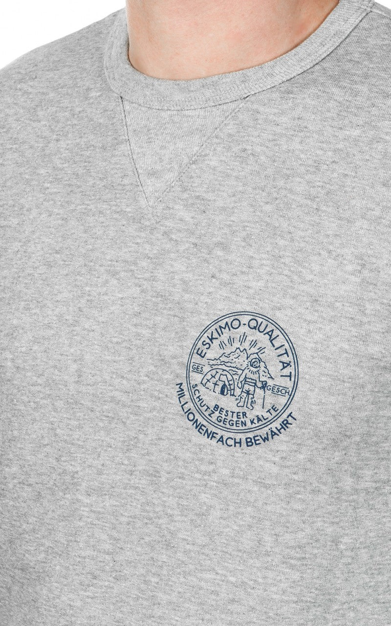 Merz b. Schwanen 344 Sweatshirt Eskimo Greymelange