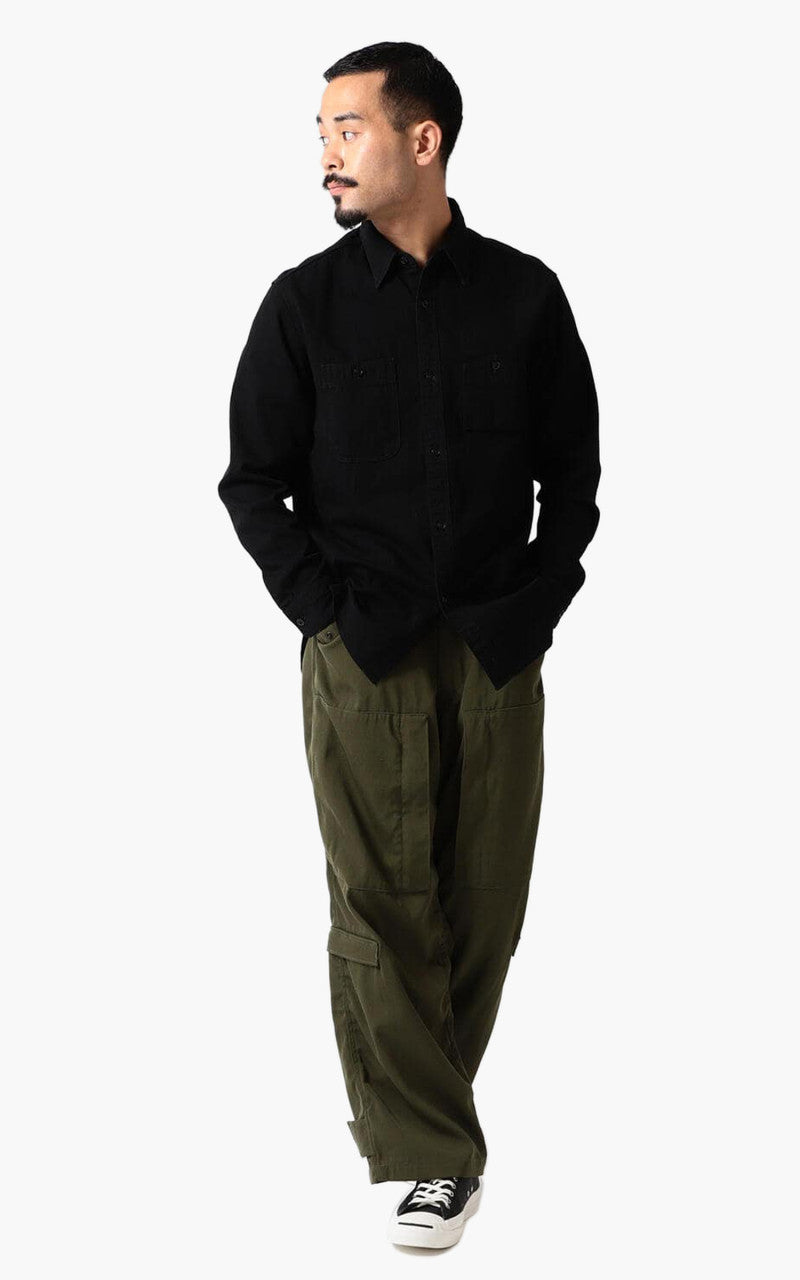 Beams Plus New Denim Work Shirt Black