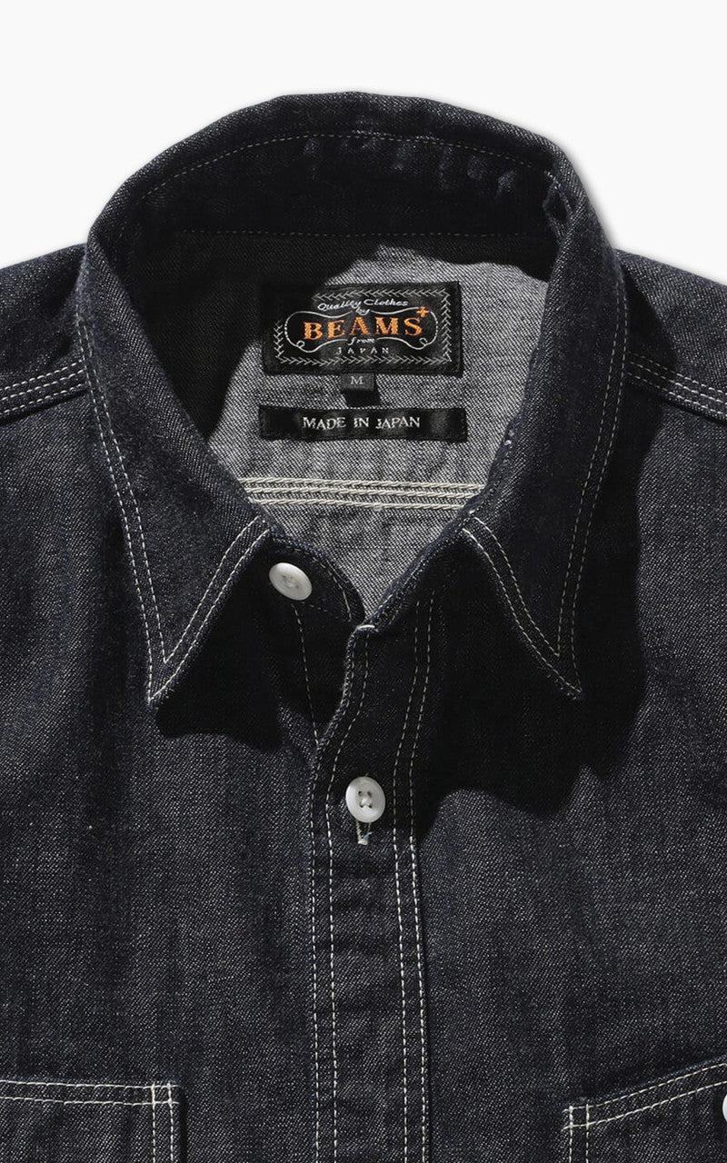 Beams Plus New Denim Work Shirt Indigo