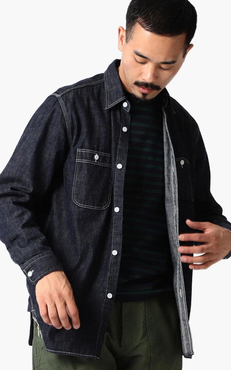 Beams Plus New Denim Work Shirt Indigo