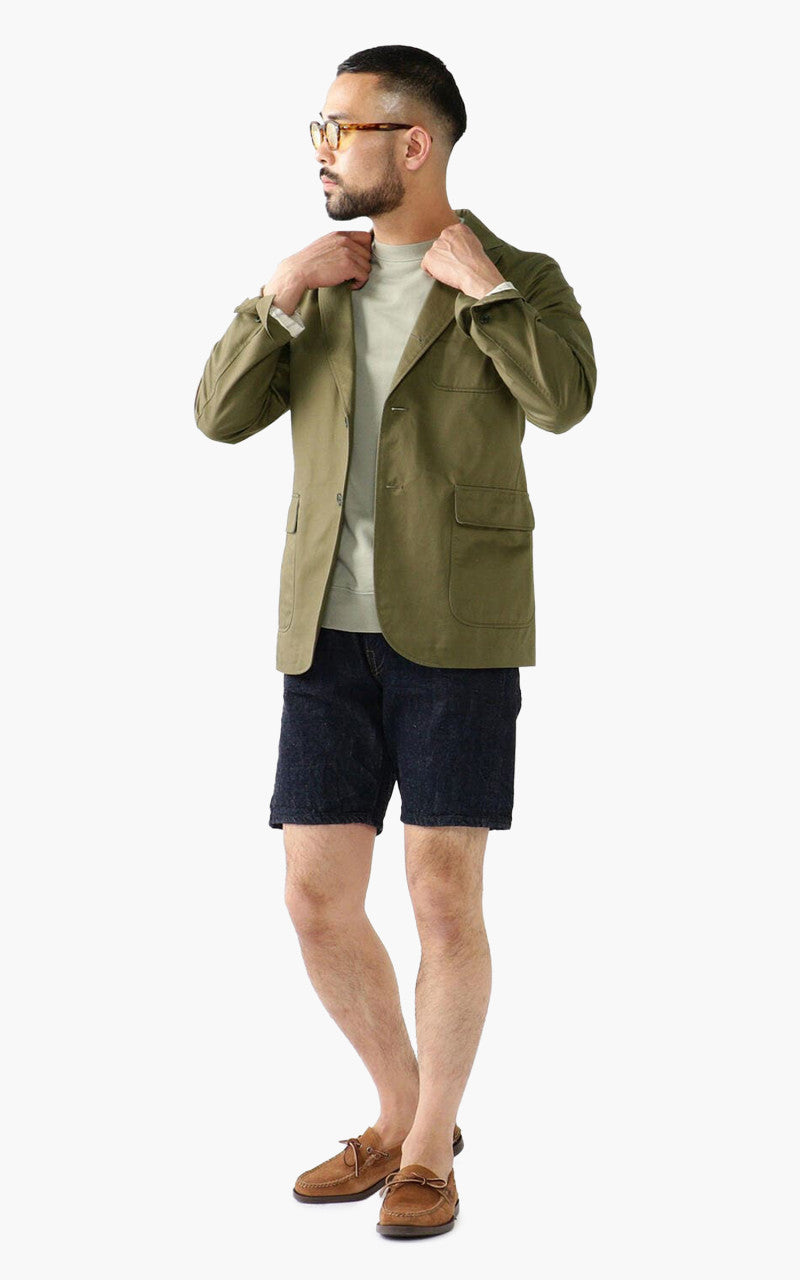 Beams Plus Cotton Twill 3-Button Jacket Olive