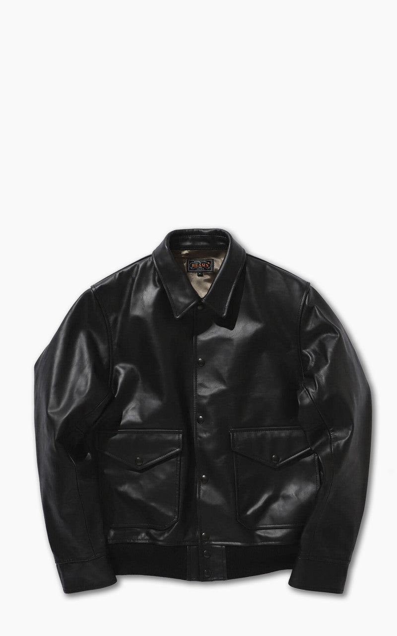 BEAMS PLUS MIL Blouson Leather ブルゾン BEAMS PLUS（ビームス プラス）MIL Flight Jacket Leather