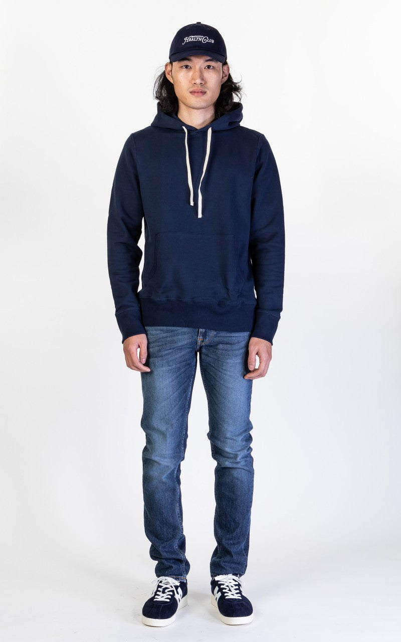 Merz b. Schwanen 382 Hooded Sweater Ink Blue