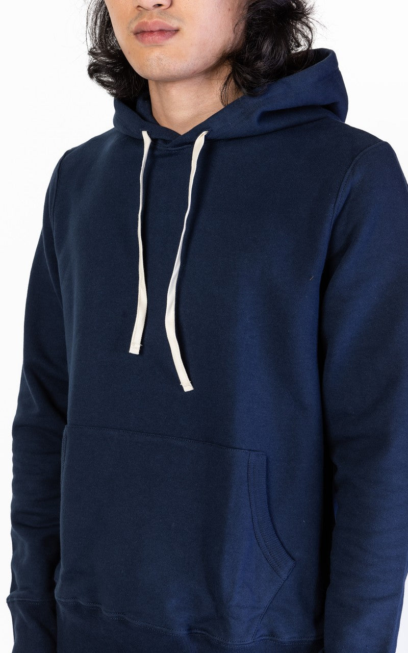 Merz b. Schwanen 382 Hooded Sweater Ink Blue