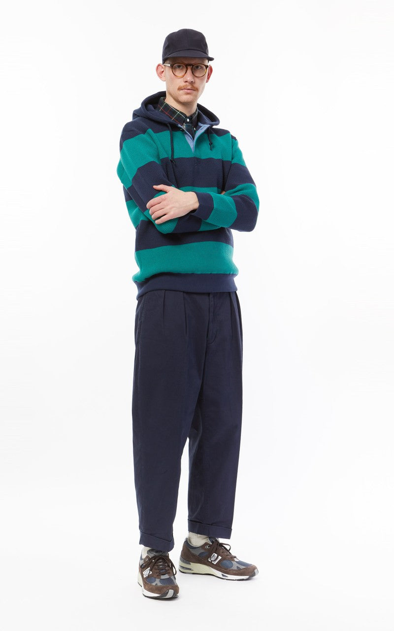 Beams Plus 2 Pleats Twill Chino Dark Navy