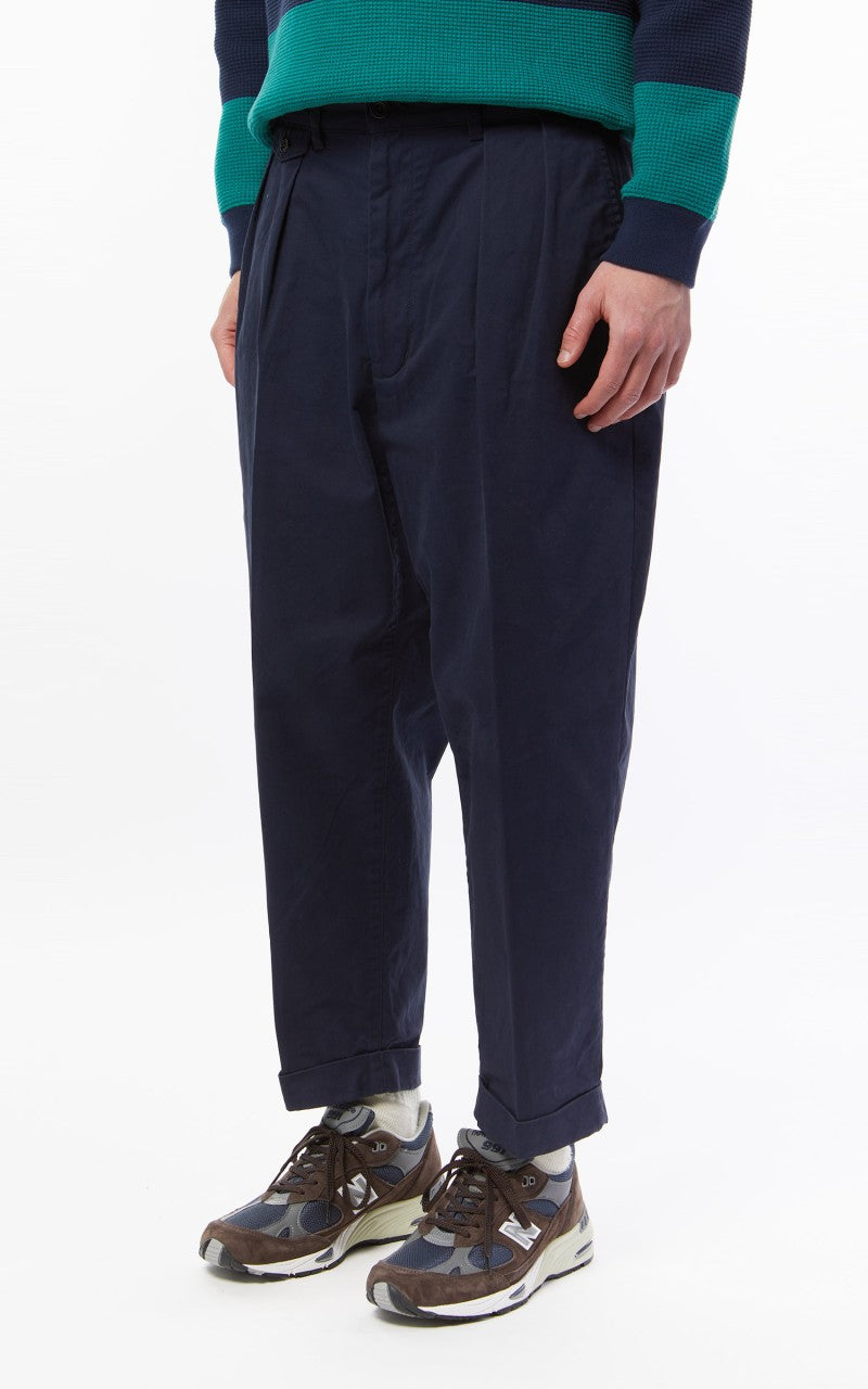 Beams Plus 2 Pleats Twill Chino Dark Navy