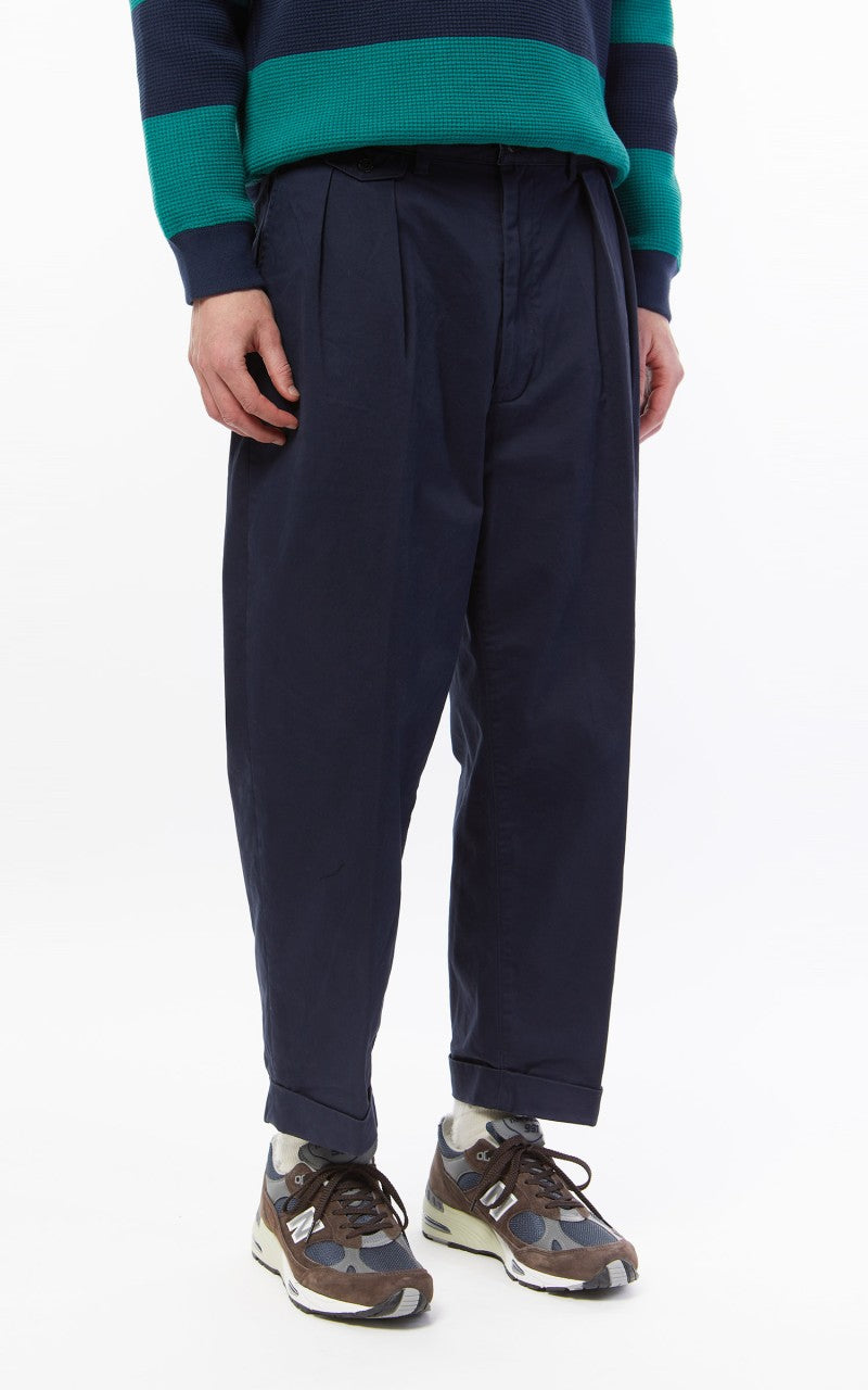 Beams Plus 2 Pleats Twill Chino Dark Navy