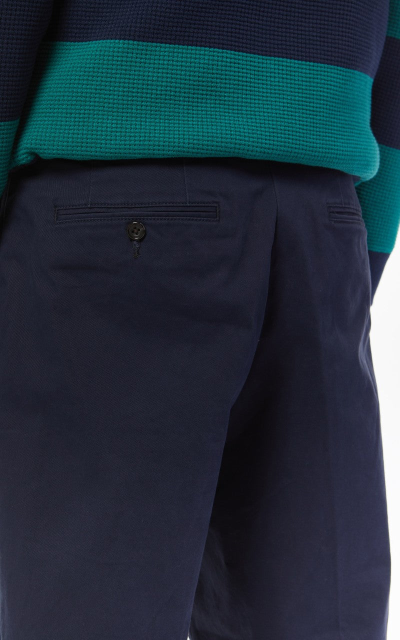 Beams Plus 2 Pleats Twill Chino Dark Navy