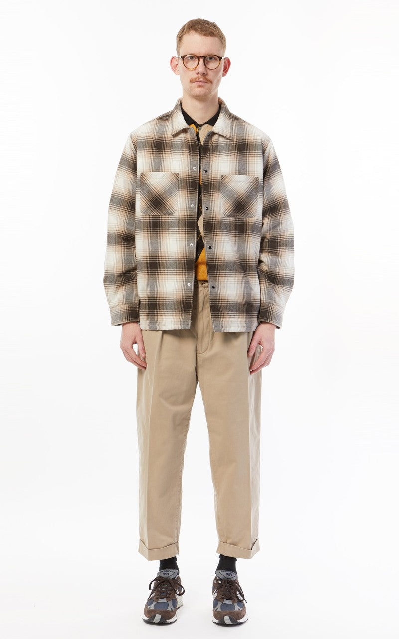 Beams Plus 2 Pleats Twill Chino Khaki