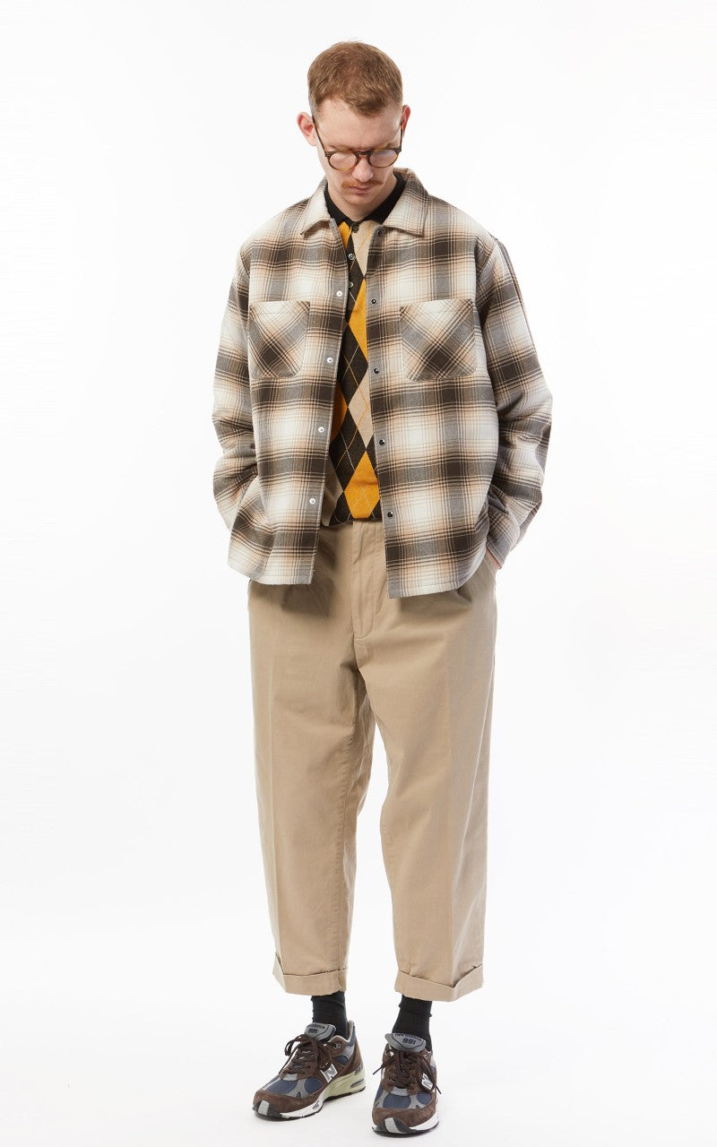 Beams Plus 2 Pleats Twill Chino Khaki