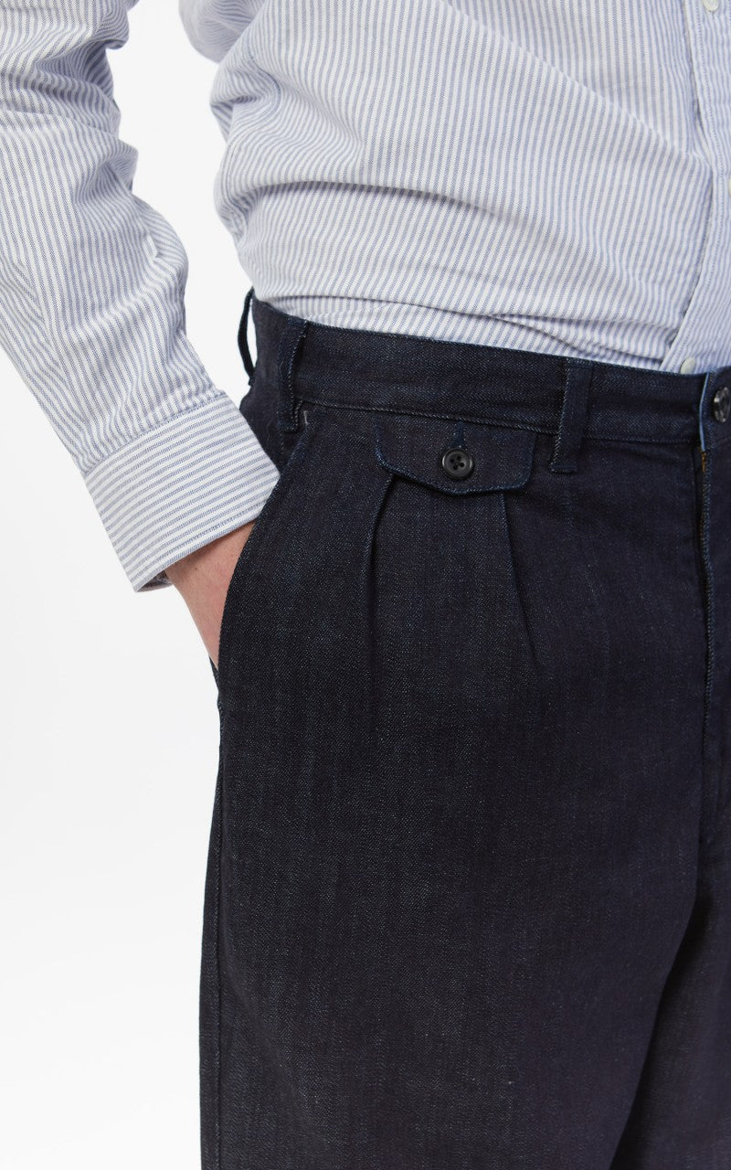 Beams Plus 2 Pleats Denim Indigo