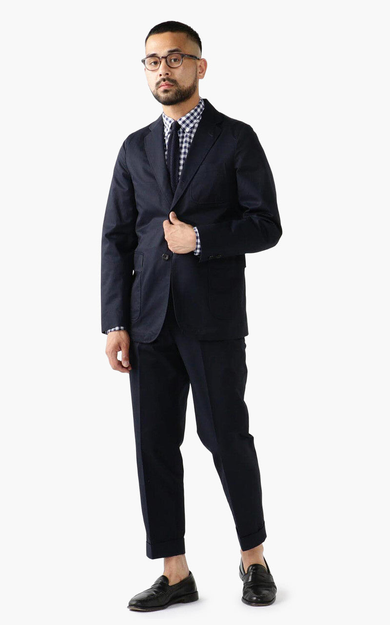 Beams Plus Cotton Twill Ivy Trouser Navy