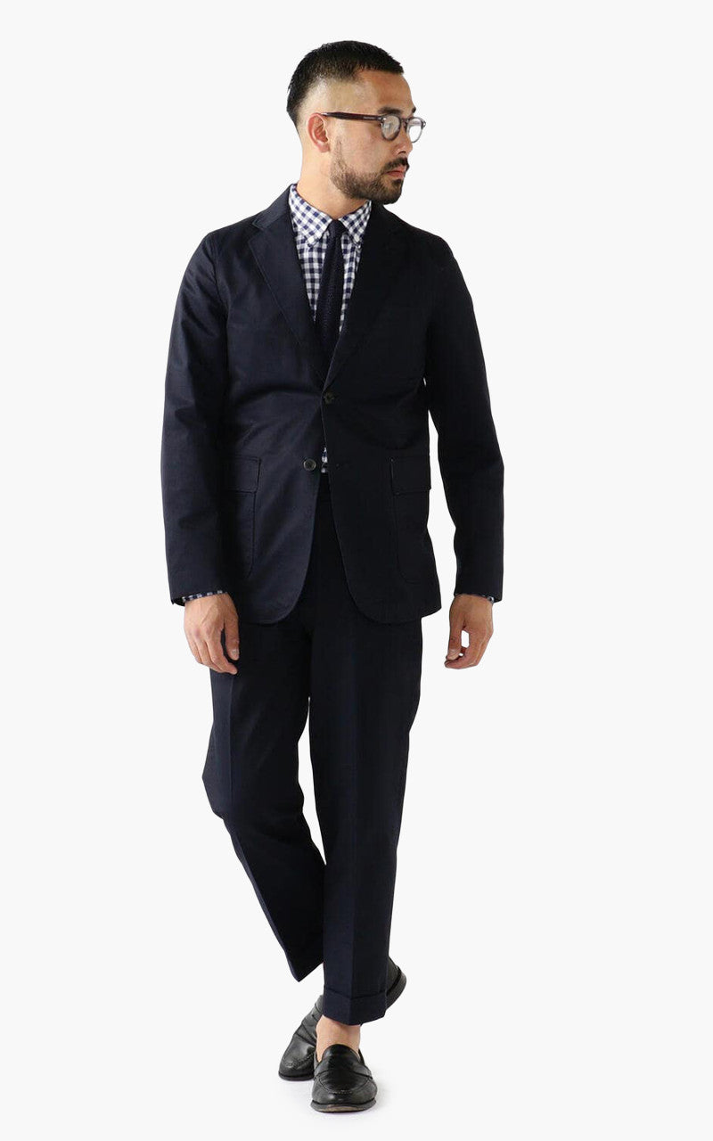 Beams Plus Cotton Twill Ivy Trouser Navy
