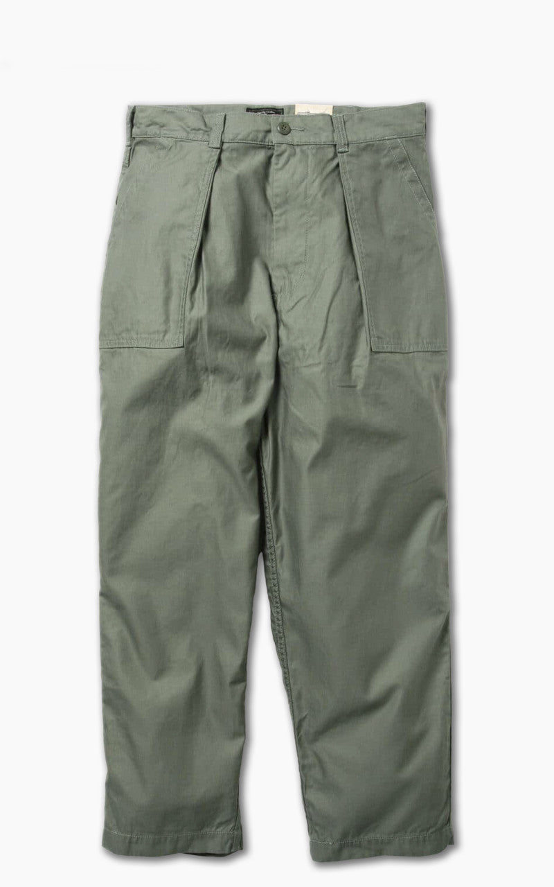 Beams Plus Back Satin Baker Pants Sage Green