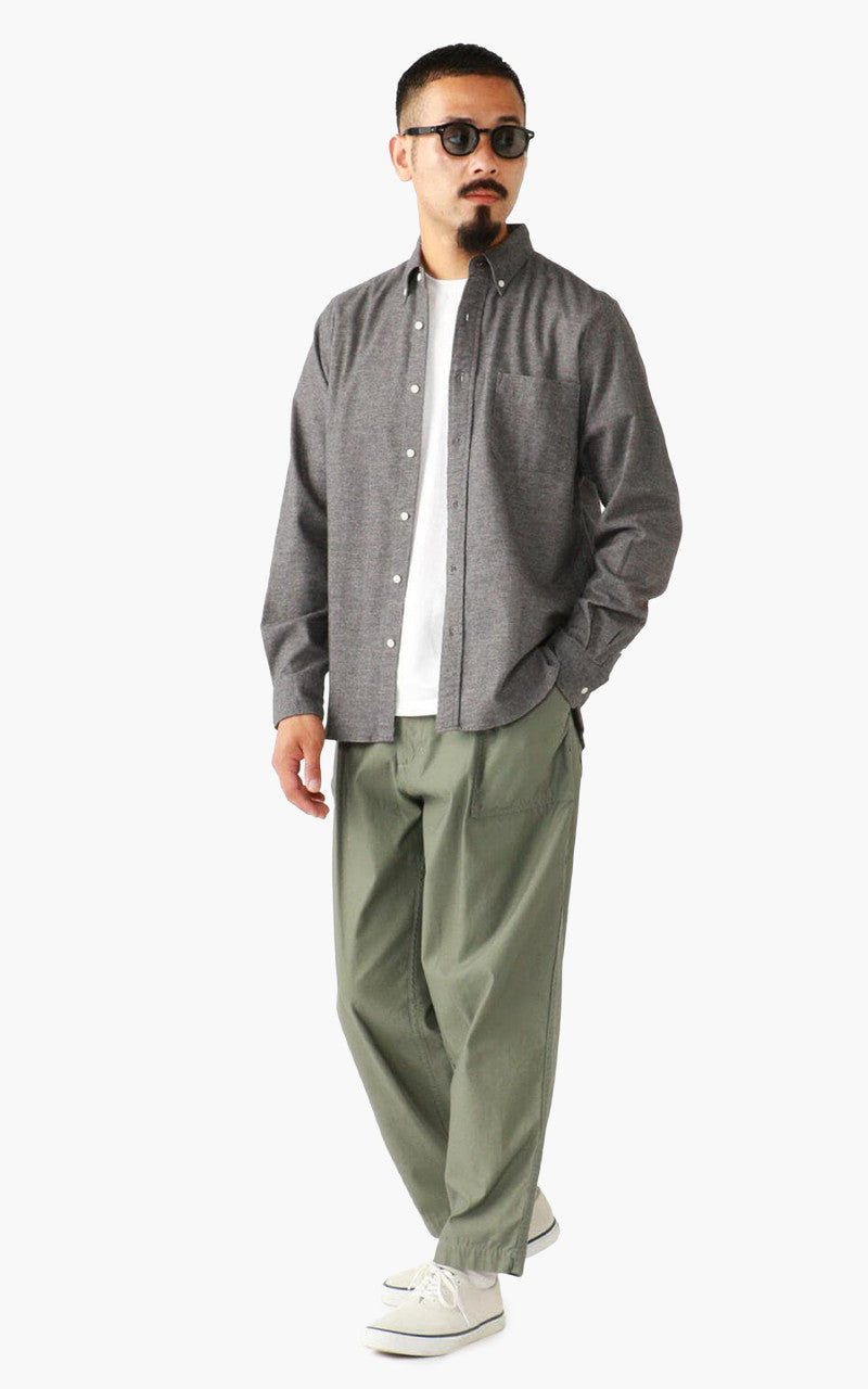 Beams Plus Back Satin Baker Pants Sage Green