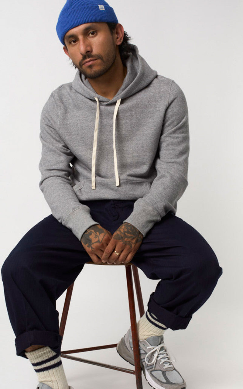 Merz b. Schwanen 382 Hooded Sweater Anthracite Melange