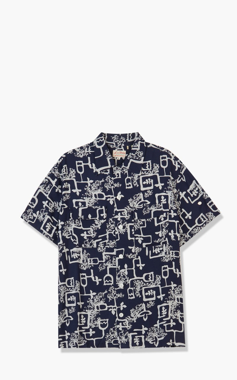 Levi's® Vintage Clothing 1940s Hawaiian Shirt Navy/White