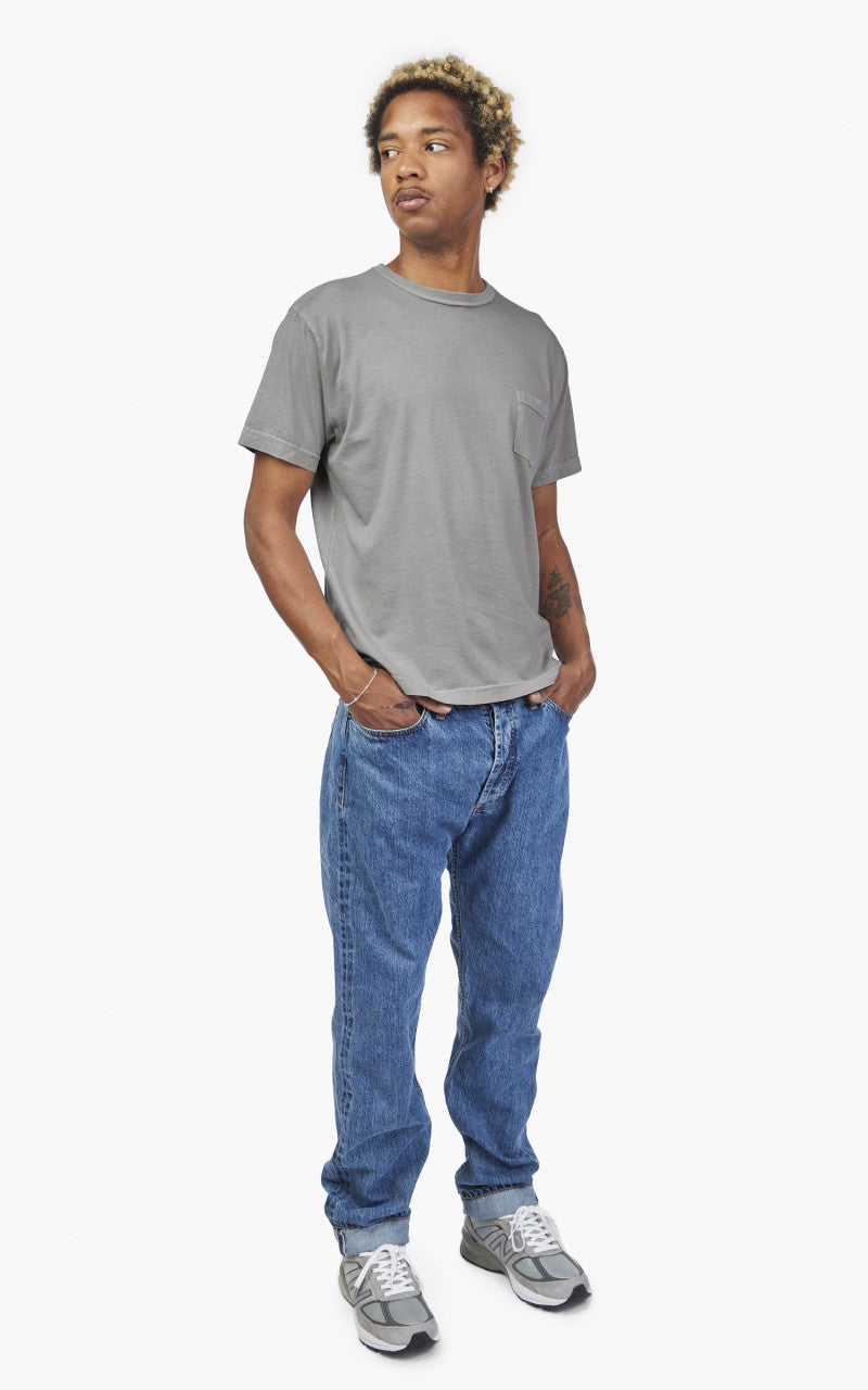 3sixteen Garment Dyed Pima Pocket Tee Ash